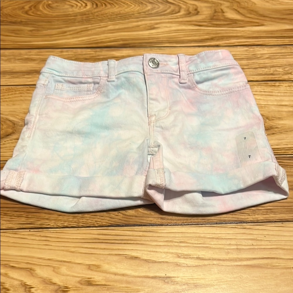 Gap Girls Pastel Tie-Dye Shorts NWT